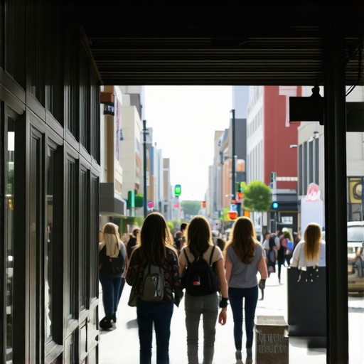 Oakland Community Scene Diverse Oakland street scene with local shops and community members