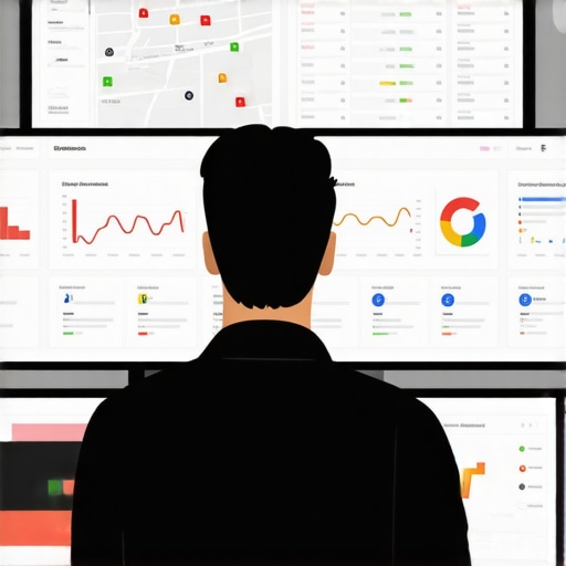 Person reviewing analytics and maps on a computer screen for Oakland local SEO