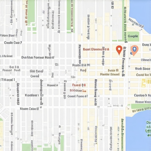 An illustration of a Google Maps listing for a business in Oakland, highlighting key features for map ranking