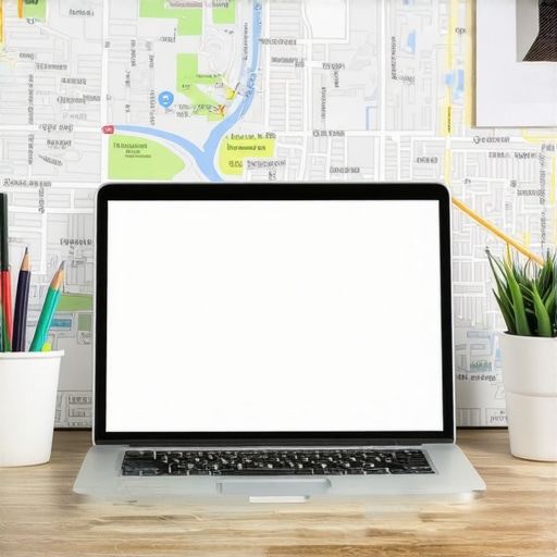 Optimizing Oakland Maps with the Right Tools A person working on local SEO tools on a laptop with Oakland map on the screen, symbolizing ongoing SEO maintenance