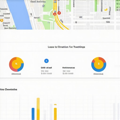 A workspace with SEO analytics tools and an Oakland city map, illustrating local map maintenance.