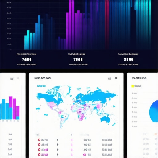 A digital dashboard showing local SEO metrics and map analytics for Oakland