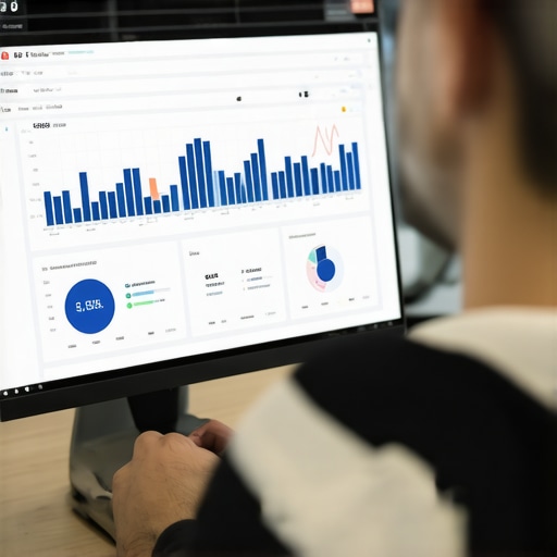 Business owner reviewing local SEO data with Oakland landmarks in background.