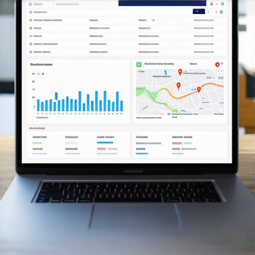 Local SEO Dashboard for Oakland Maps View of a digital analytics dashboard showing rankings and maps for Oakland