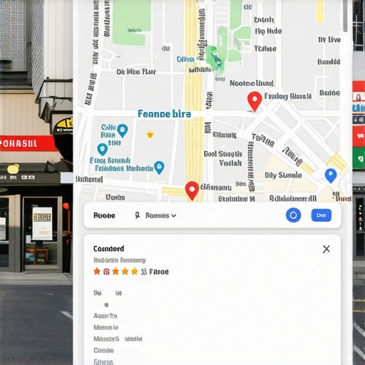 Screenshot of a completed and optimized Google Maps business listing with photos and reviews.