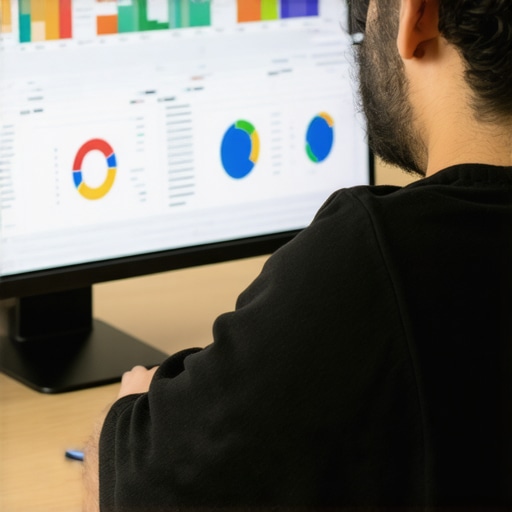 Oakland business owner reviewing SEO analytics on a laptop.