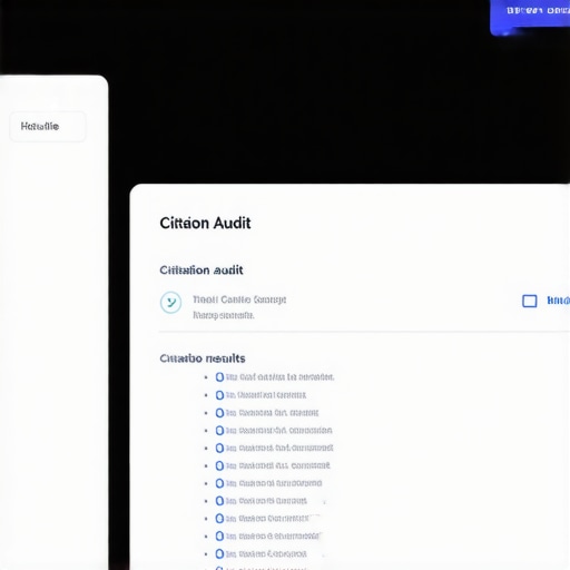 Screenshot of BrightLocal dashboard highlighting citation consistency and audit results