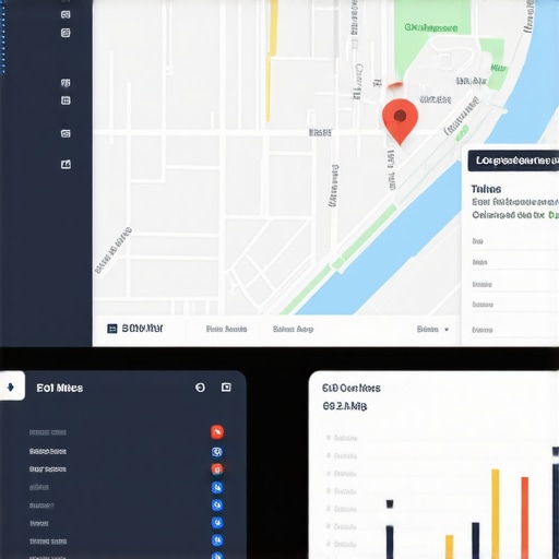 A digital marketing dashboard displaying local SEO and map ranking data for Oakland